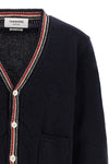 the thom browne cardigan in a fine wool and mohair blend