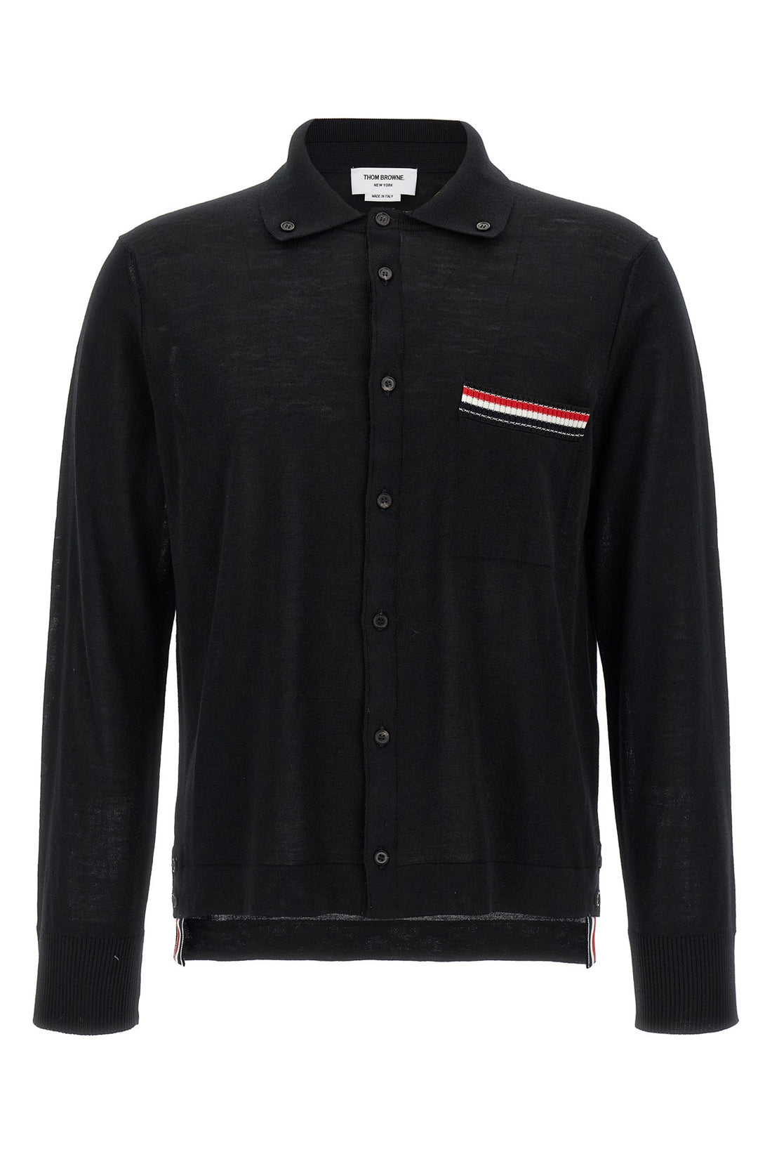 THOM BROWNE 3 button down wool cardigan
