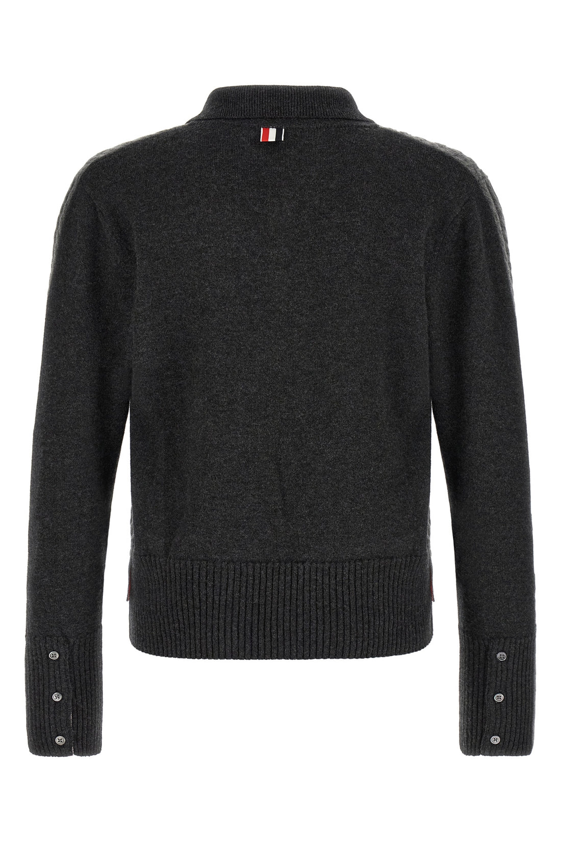 THOM BROWNE 2 the thom browne 2-in-1 trompe loeil long-sleeve polo shirt