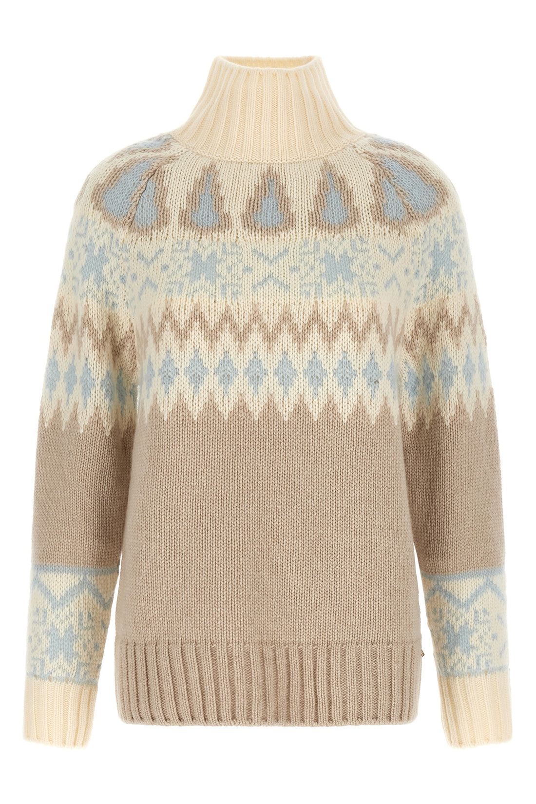 HERNO L the herno high neck sweater in wool and cashmere blend stands out for its jacqua