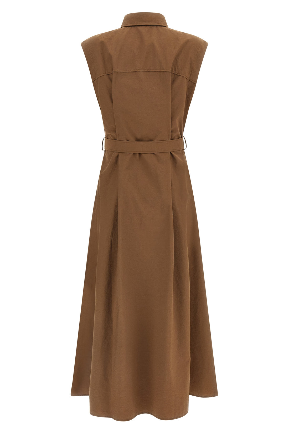 BRUNELLO CUCINELLI L techno cotton texture midi dress