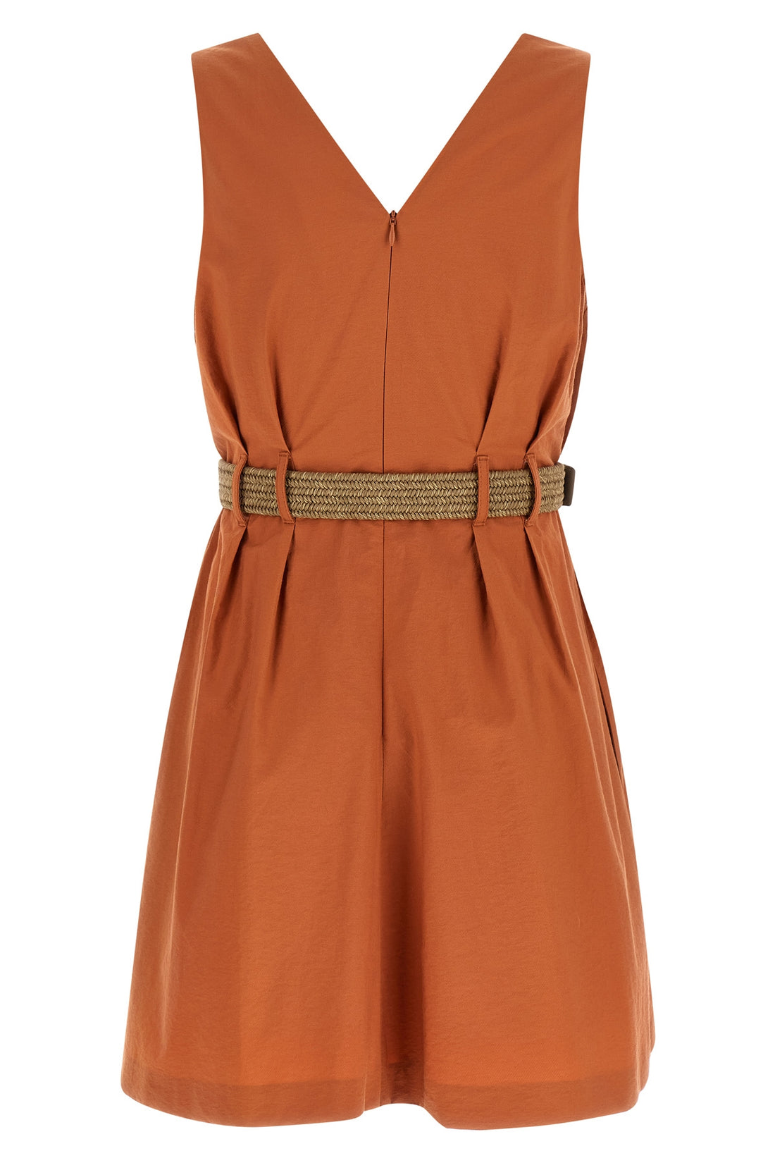 BRUNELLO CUCINELLI L twill mini dress techno cotton texture
