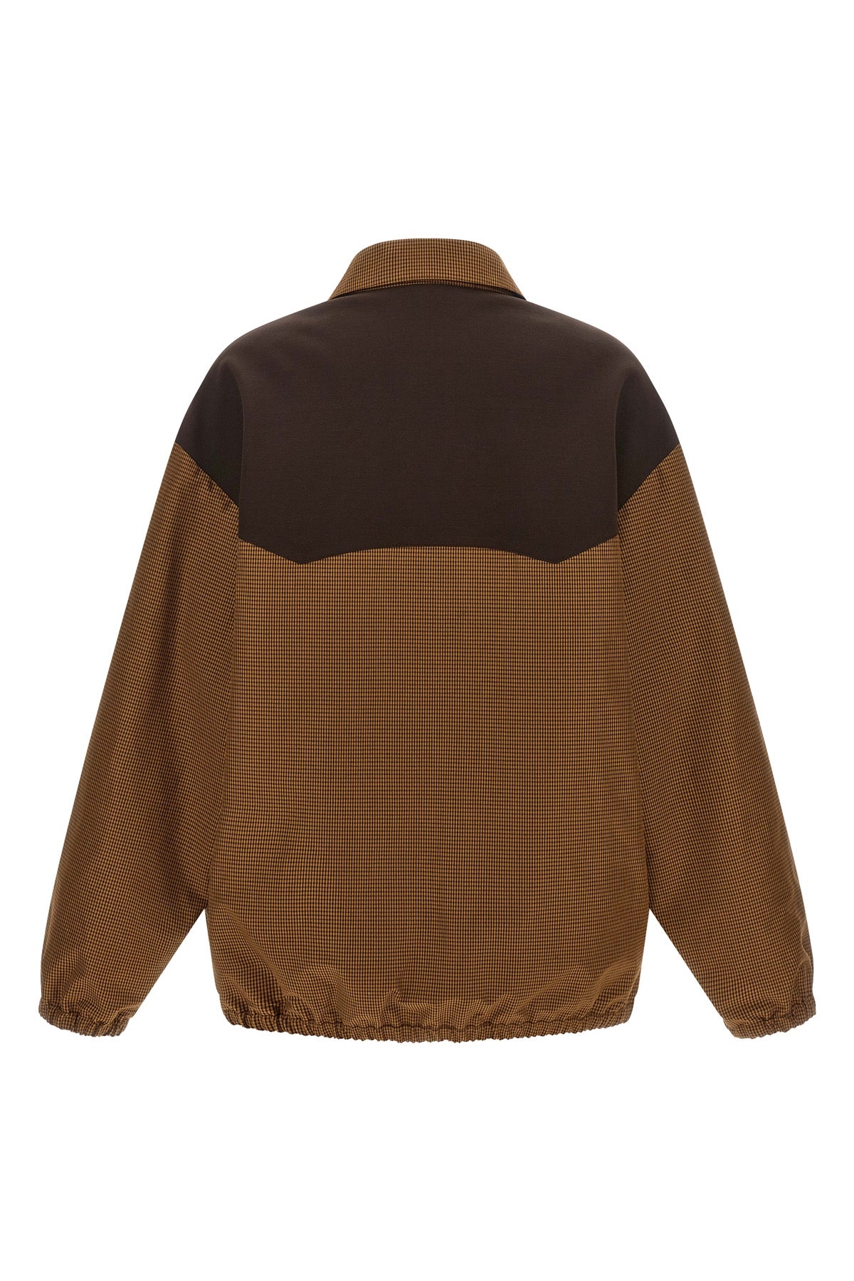 the miu miu checked vichy blouson is made of pure structured cotton
