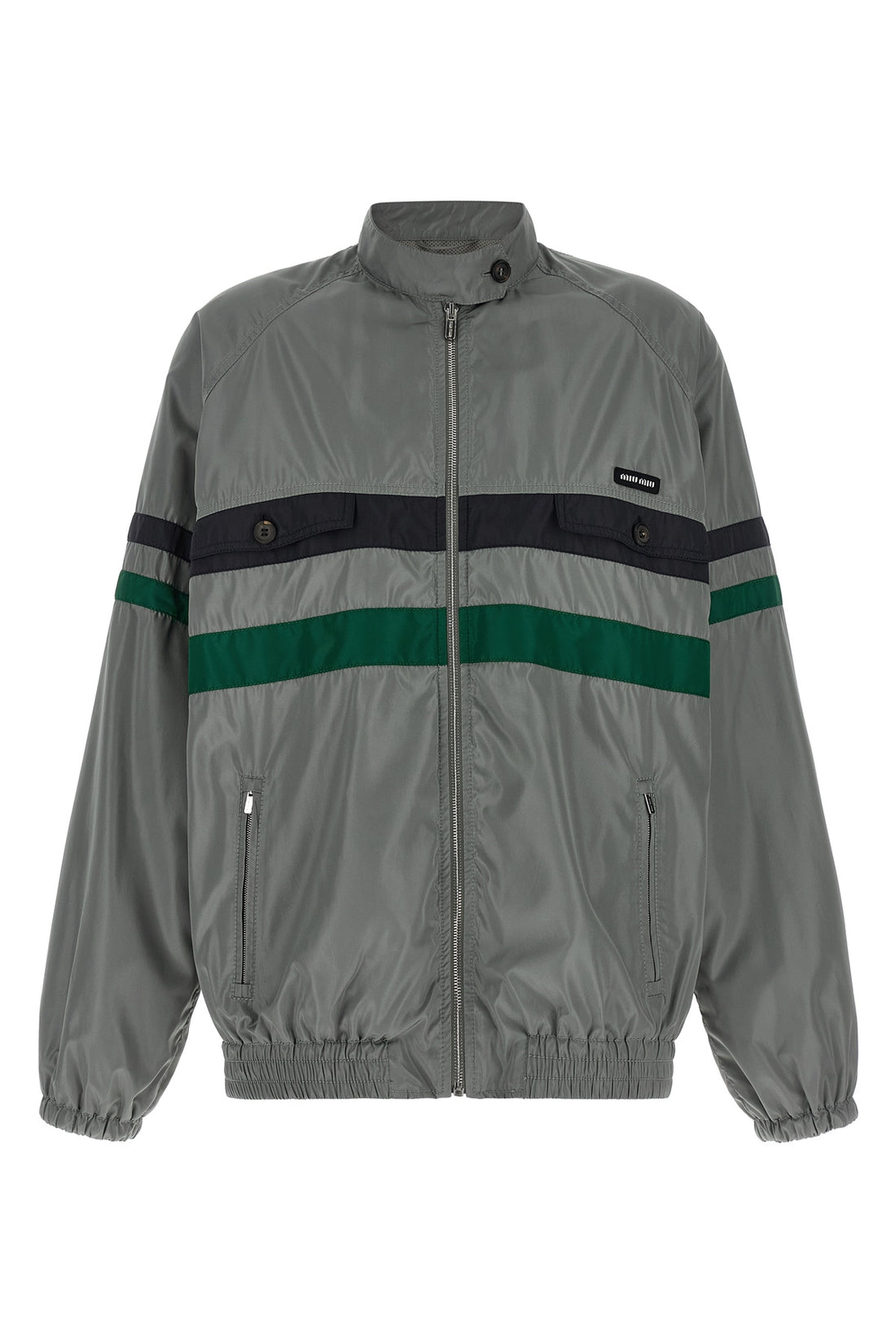 MIU MIU 38 tech silk blouson
