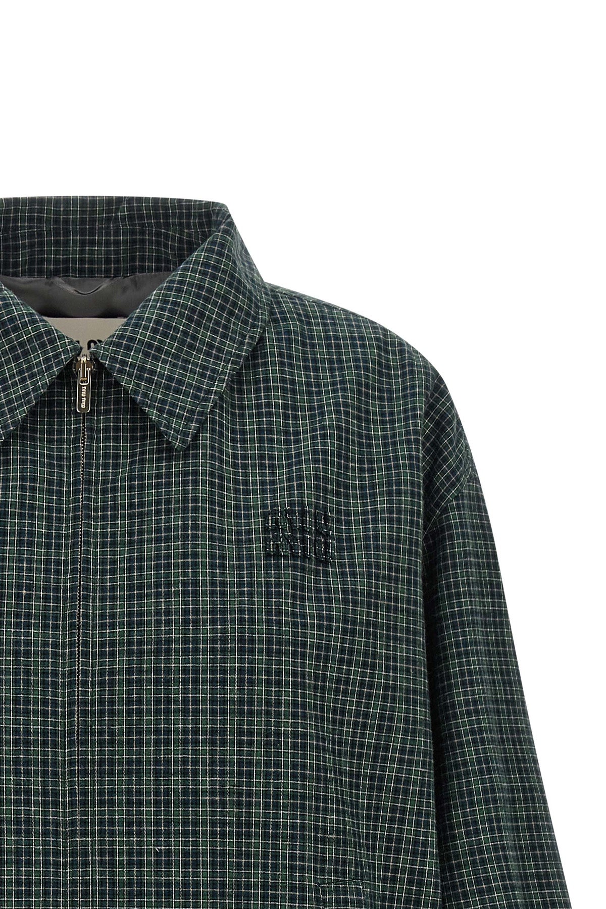 the miu miu blouson jacket redefines the codes of casual outerwear through a rel