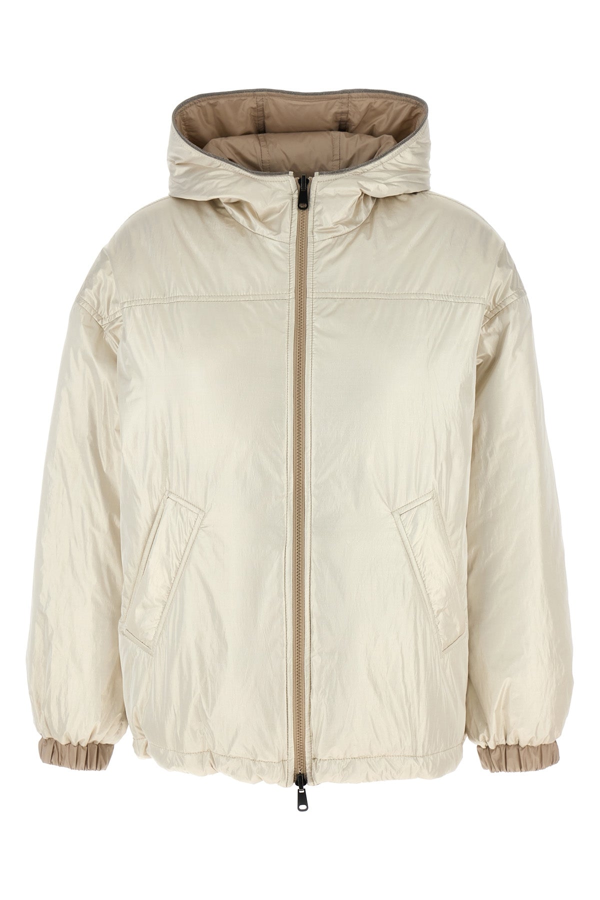 reversible nylon down jacket
