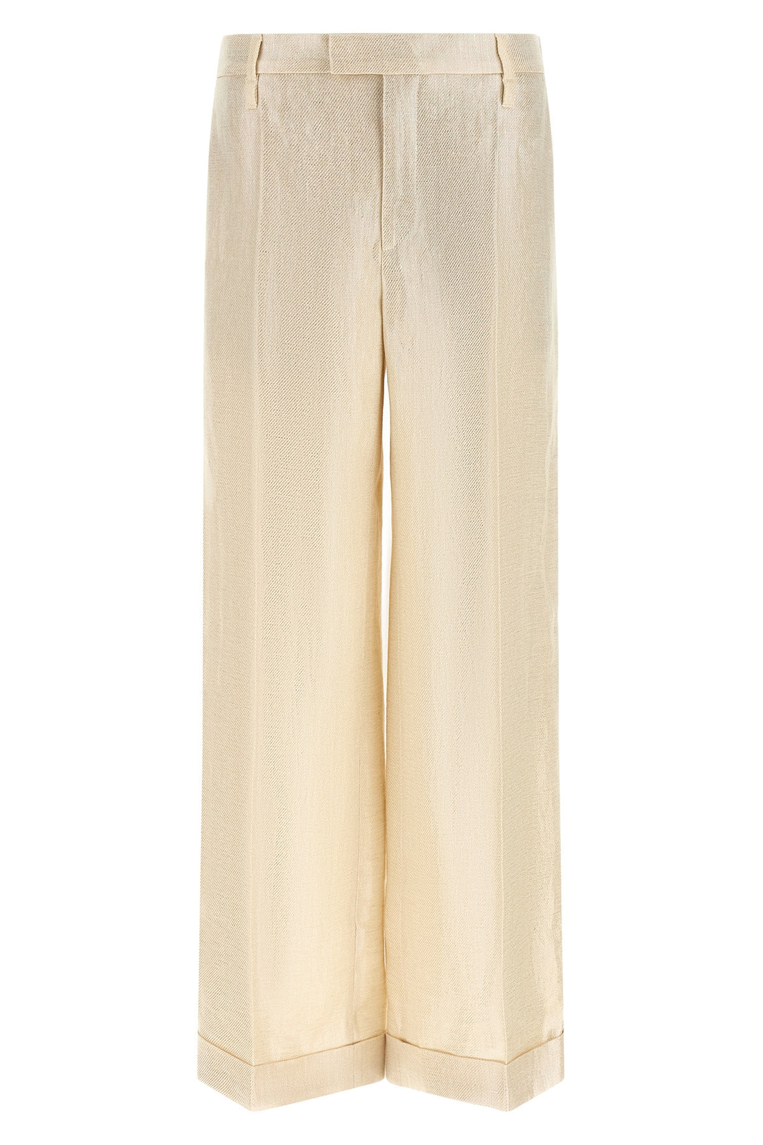 BRUNELLO CUCINELLI 40 linen pants woven