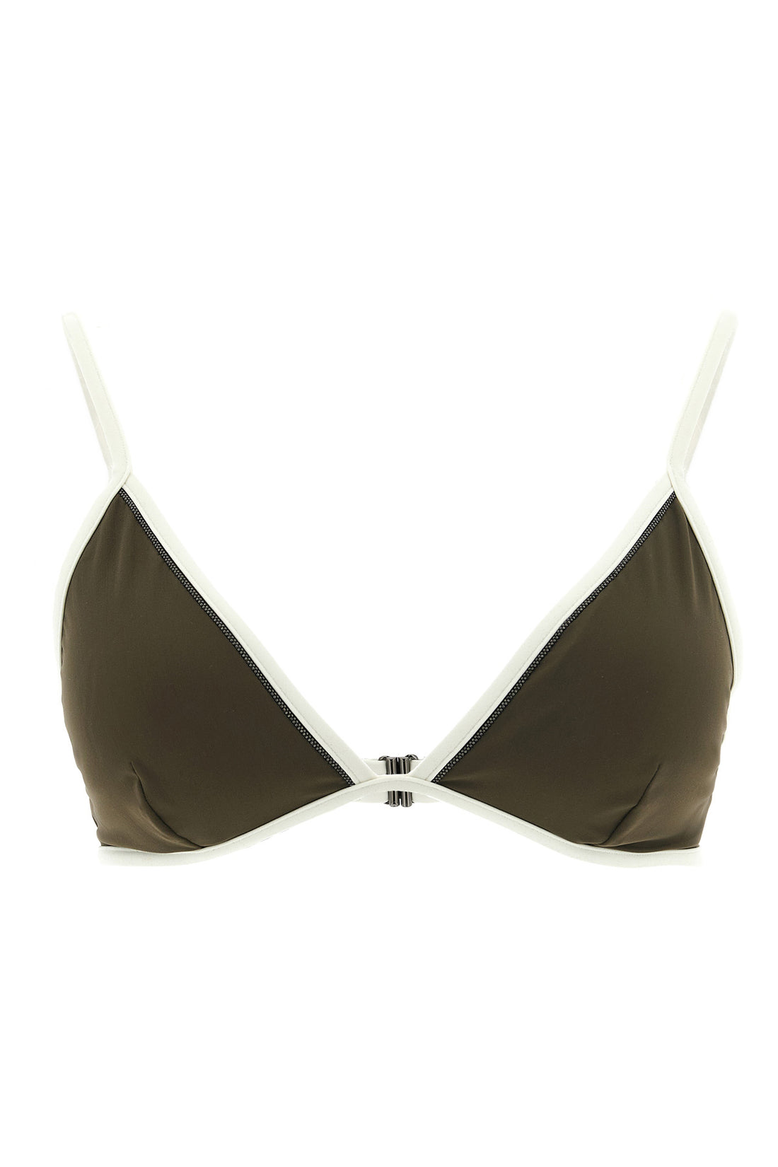 BRUNELLO CUCINELLI 40 triangle bikini top in techno jersey