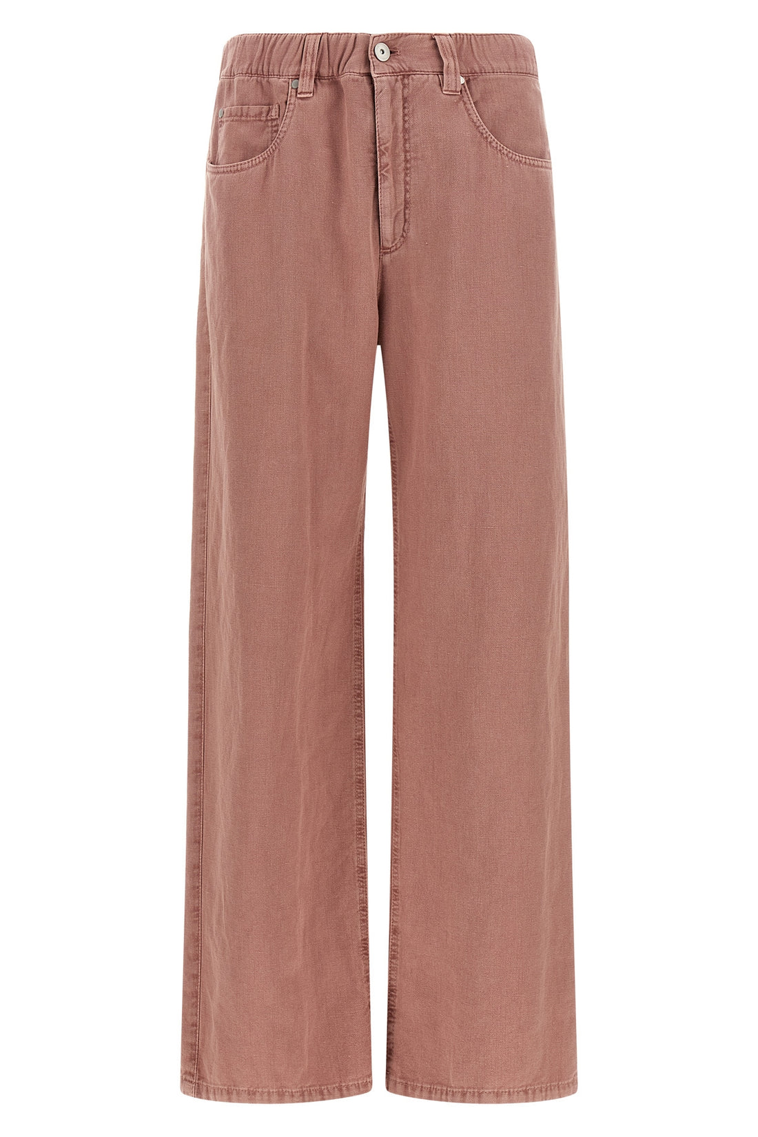 BRUNELLO CUCINELLI 42 contemporary trousers in cotton and linen cover