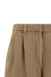 brunello cucinellis baggy shorts on cotton and garment-dyed linen covers blen