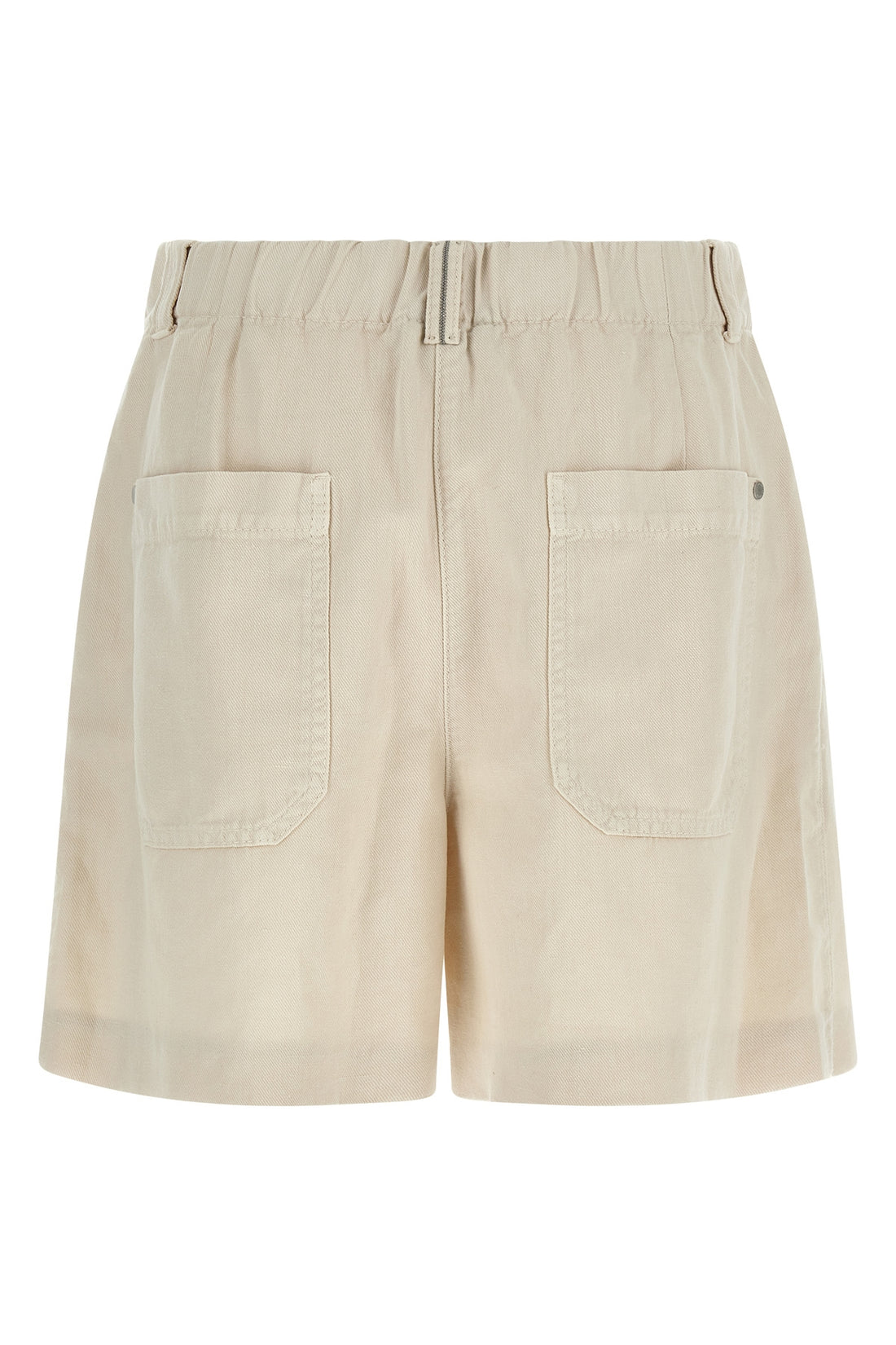BRUNELLO CUCINELLI 42 baggy shorts in garment-dyed cotton and linen cover