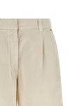 baggy shorts in garment-dyed cotton and linen cover