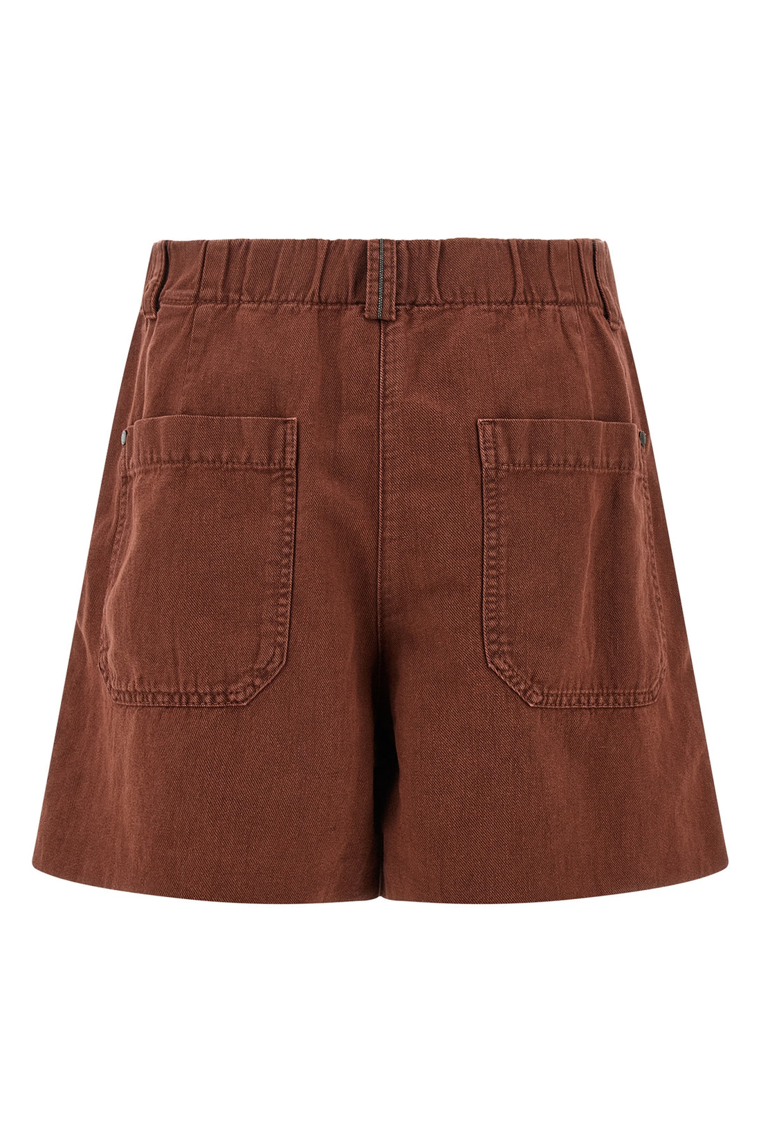 BRUNELLO CUCINELLI 42 baggy shorts in garment-dyed cotton and linen cover