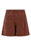baggy shorts in garment-dyed cotton and linen cover