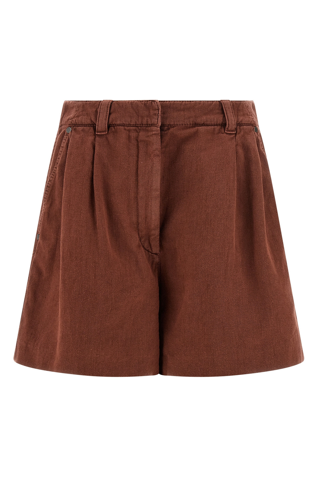 BRUNELLO CUCINELLI 42 baggy shorts in garment-dyed cotton and linen cover