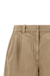 baggy shorts in garment-dyed cotton and linen cover
