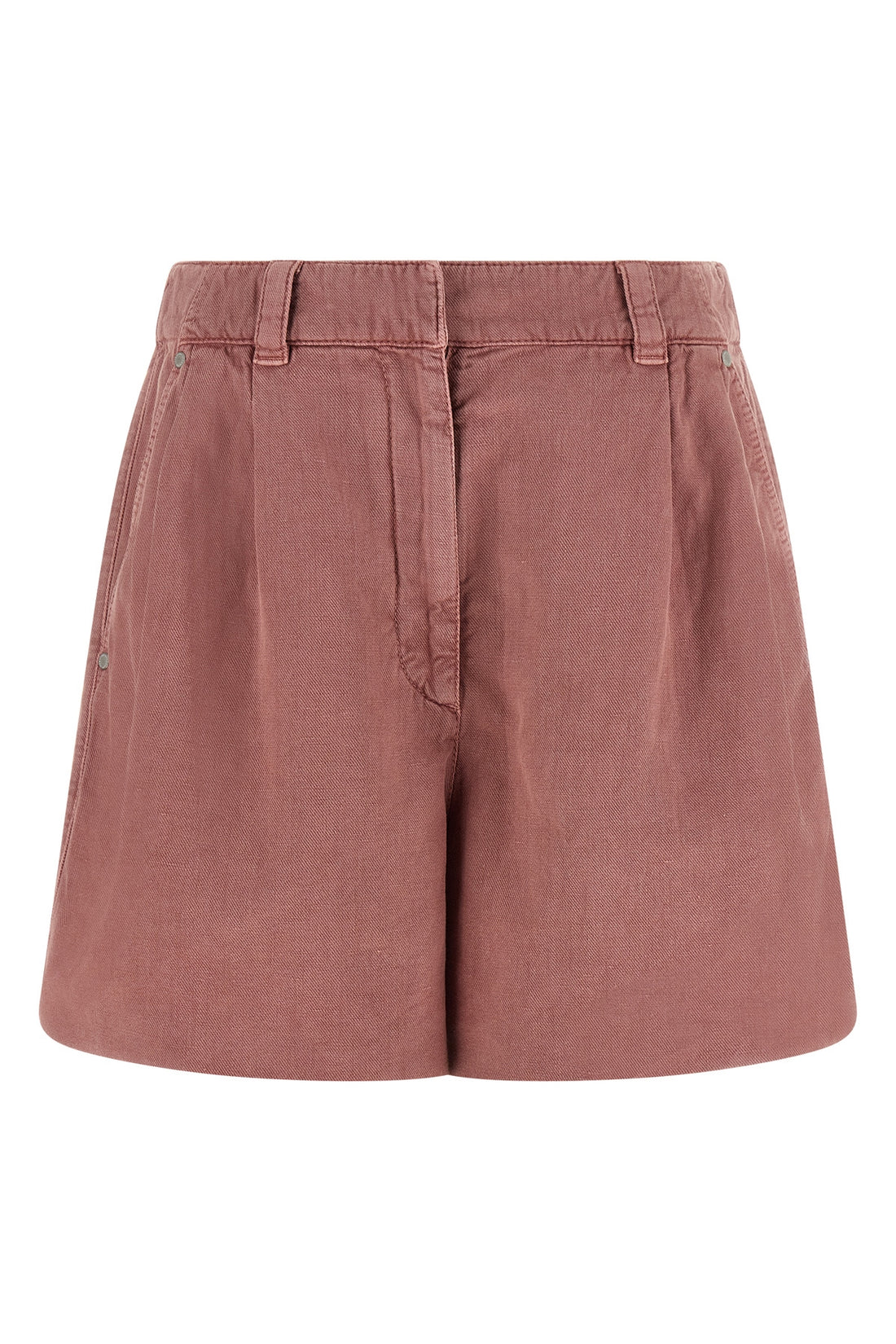 BRUNELLO CUCINELLI 42 baggy shorts in garment-dyed cotton and linen cover