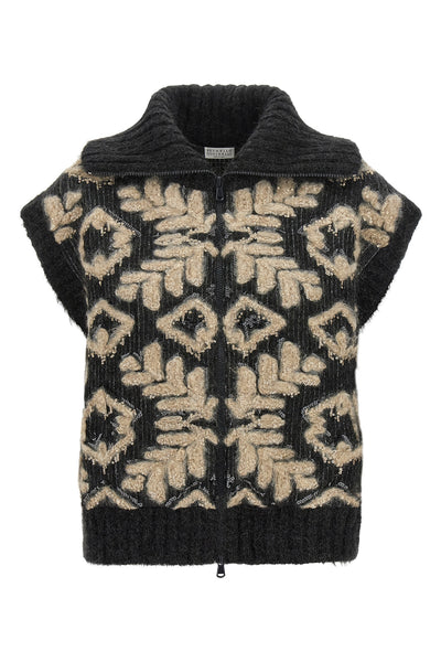 the brunello cucinelli sleeveless cardigan redefines luxury knitwear through a s
