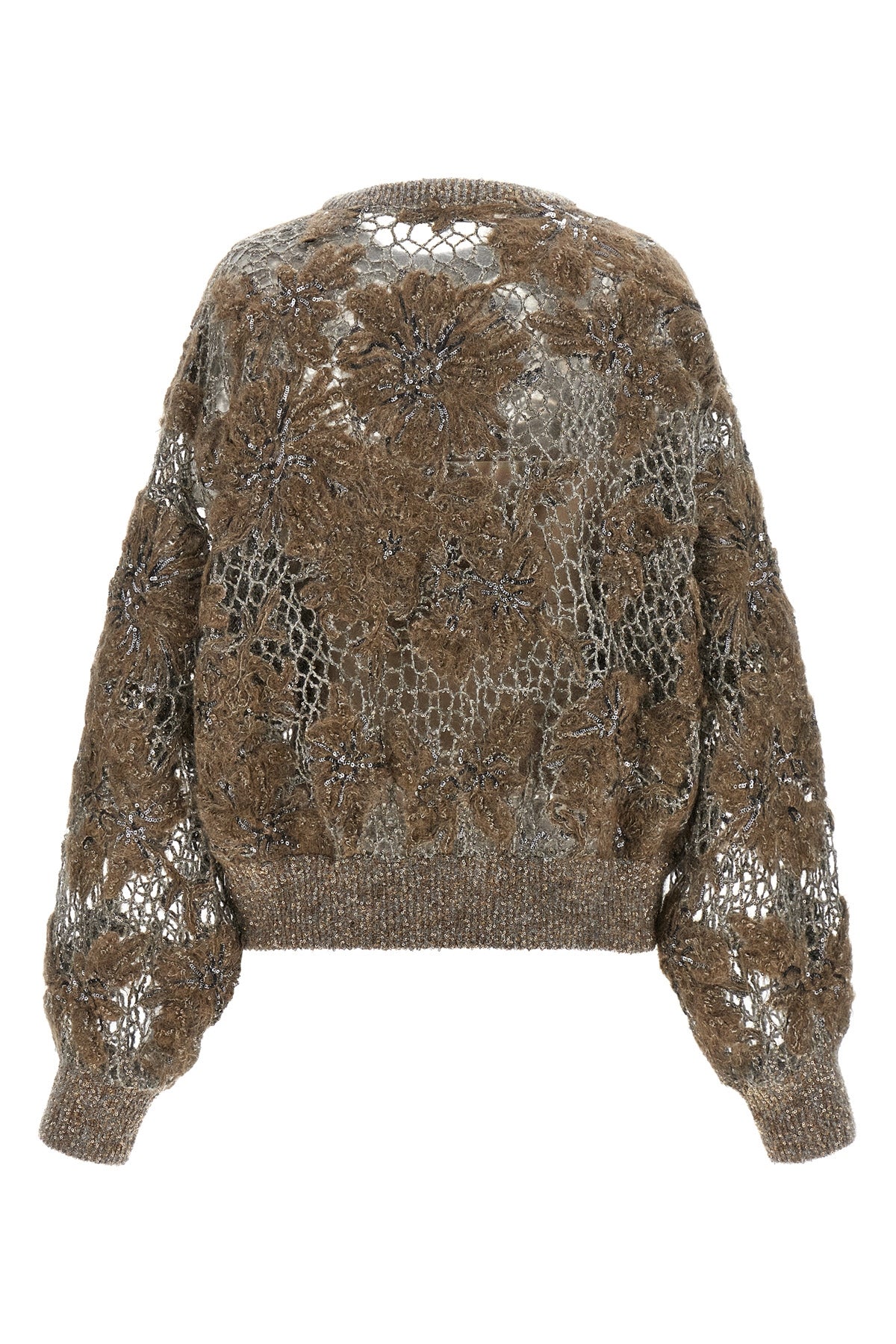 brunello cucinellis whispering bloom embroidery knit redefines knitwear throu