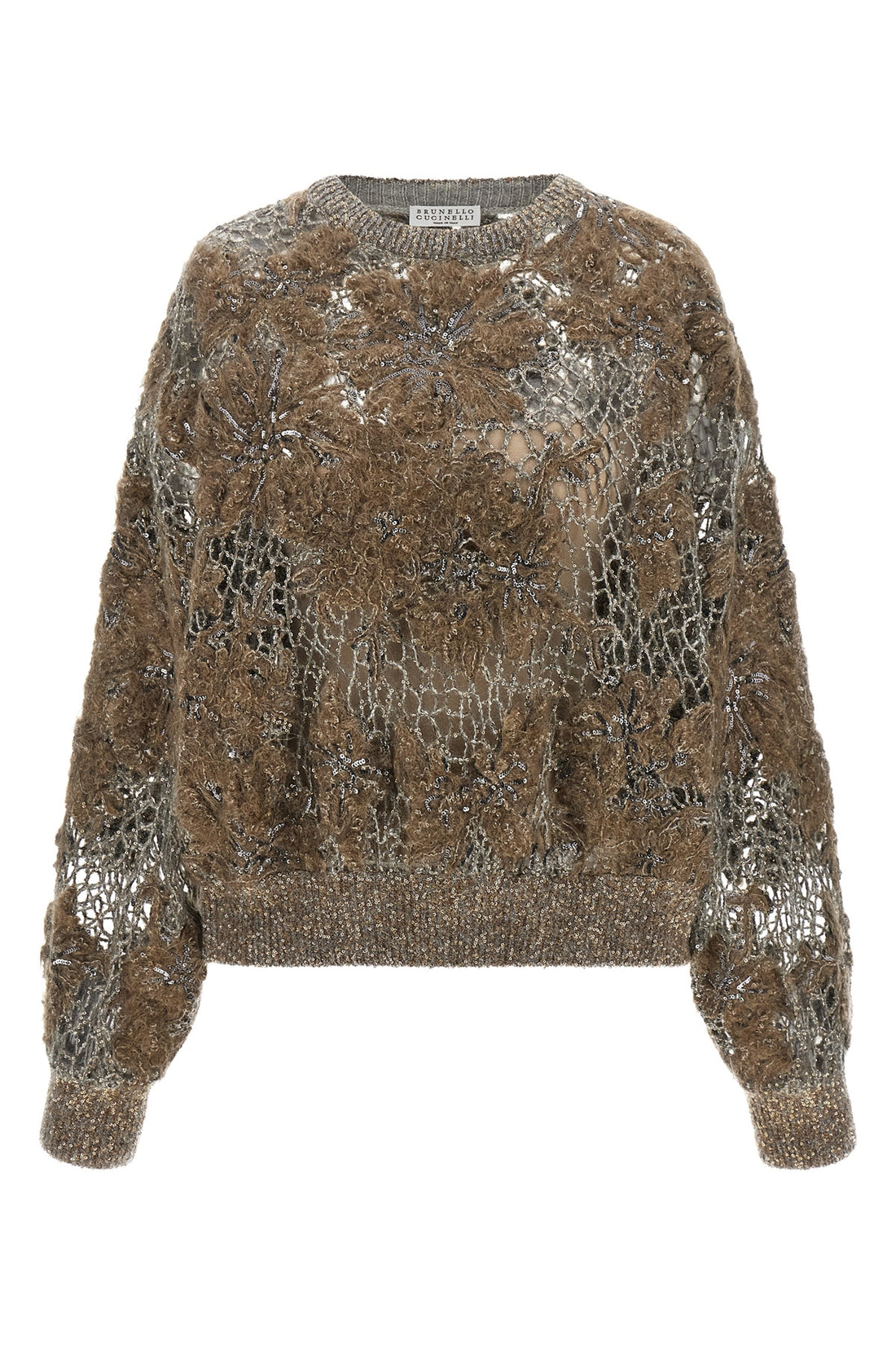 BRUNELLO CUCINELLI S brunello cucinellis whispering bloom embroidery knit redefines knitwear throu