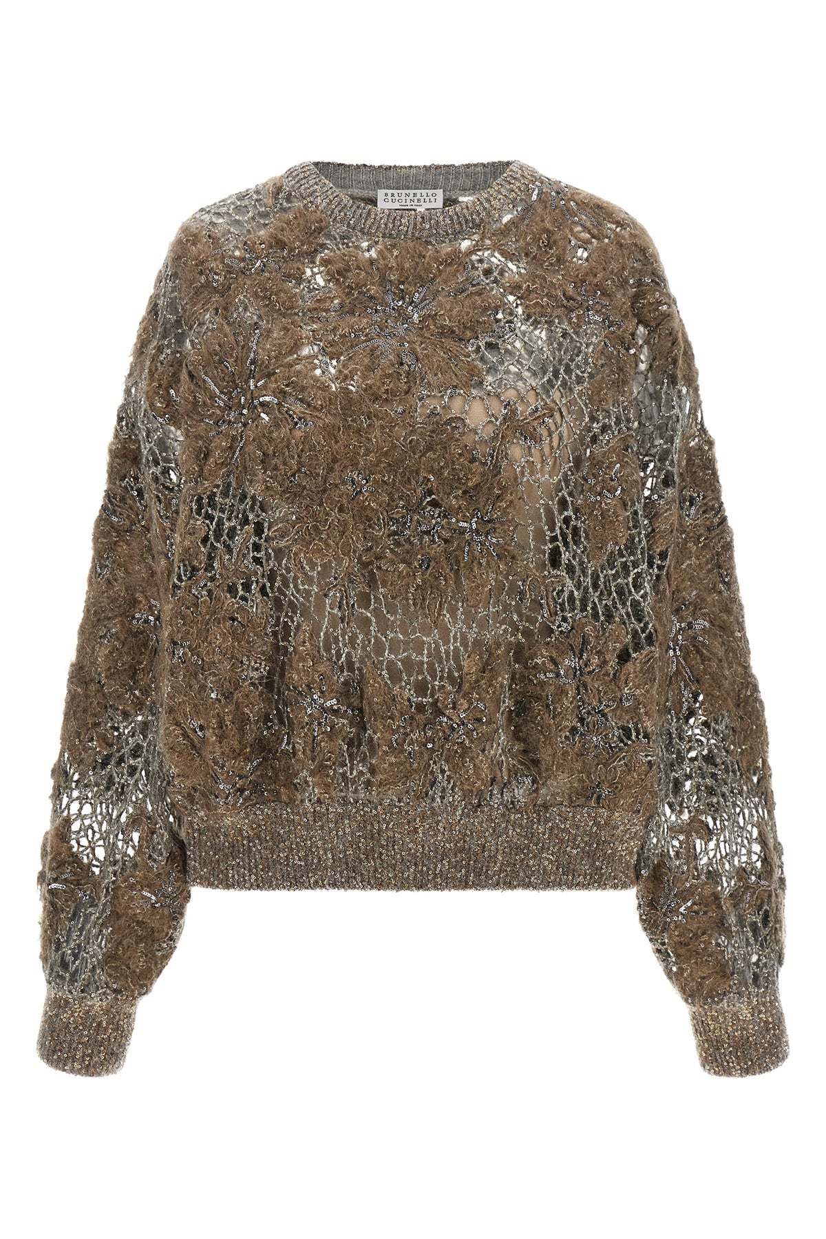 brunello cucinellis whispering bloom embroidery knit redefines knitwear throu