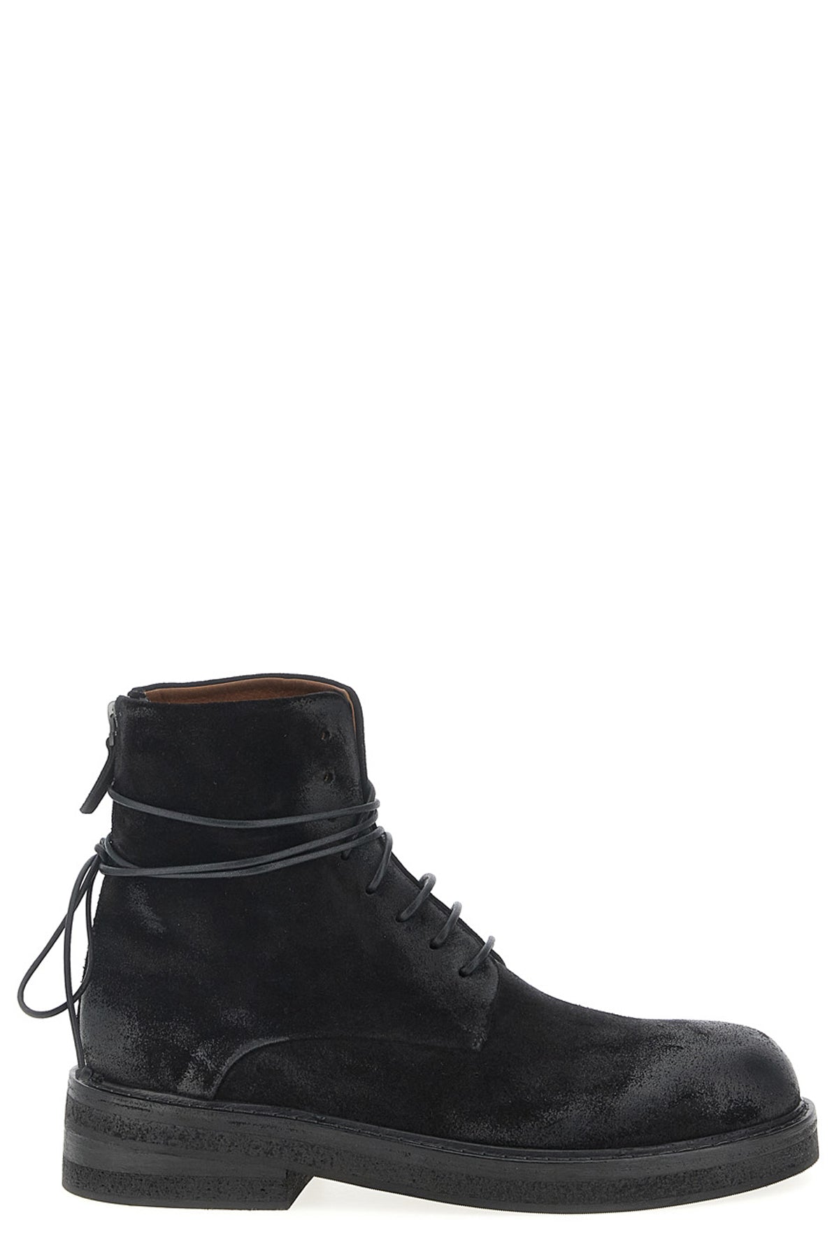 parrucca suede used-effect reverse leather boots