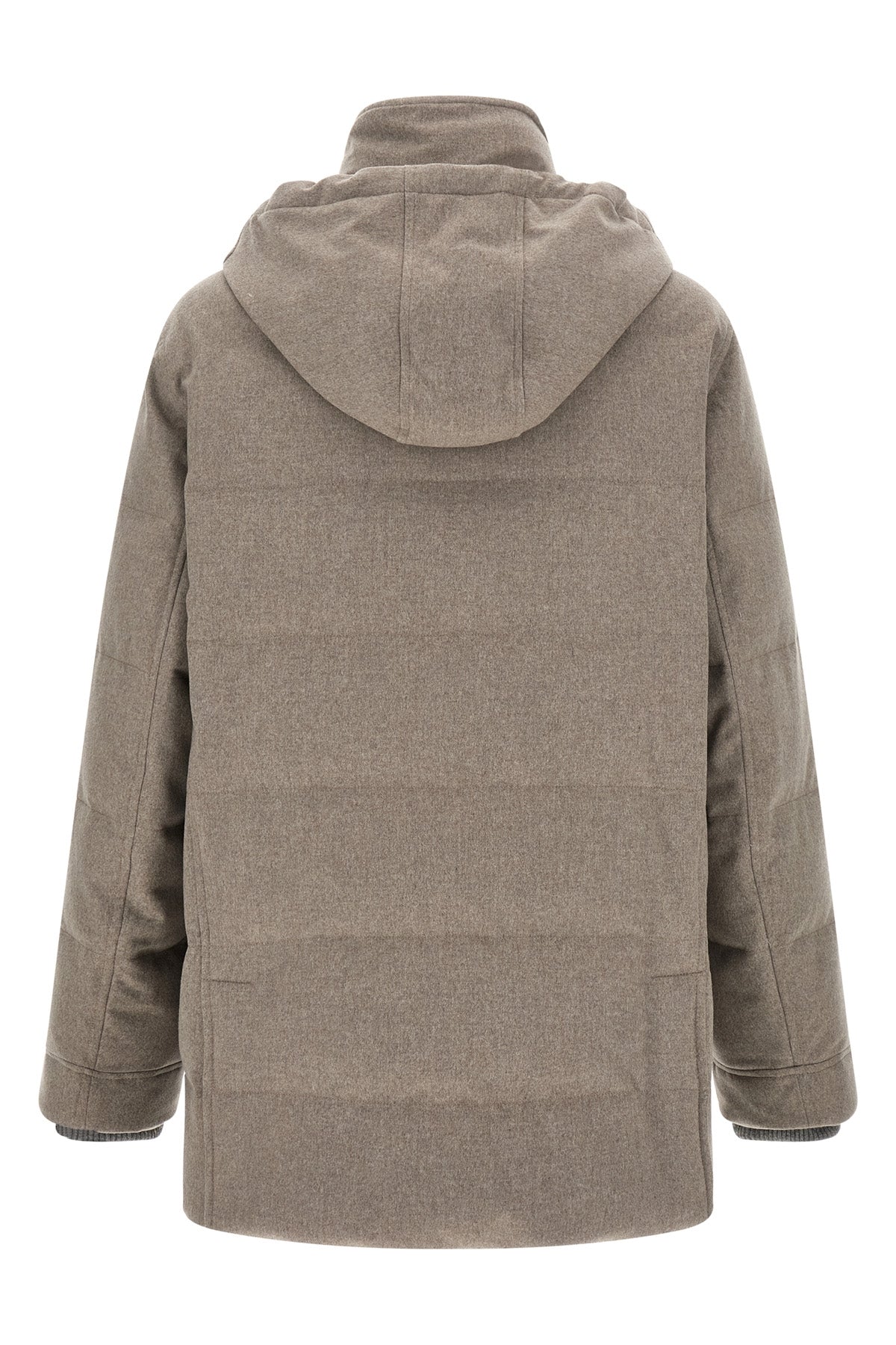 the brunello cucinelli wool flannel parka