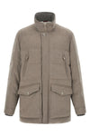 the brunello cucinelli wool flannel parka