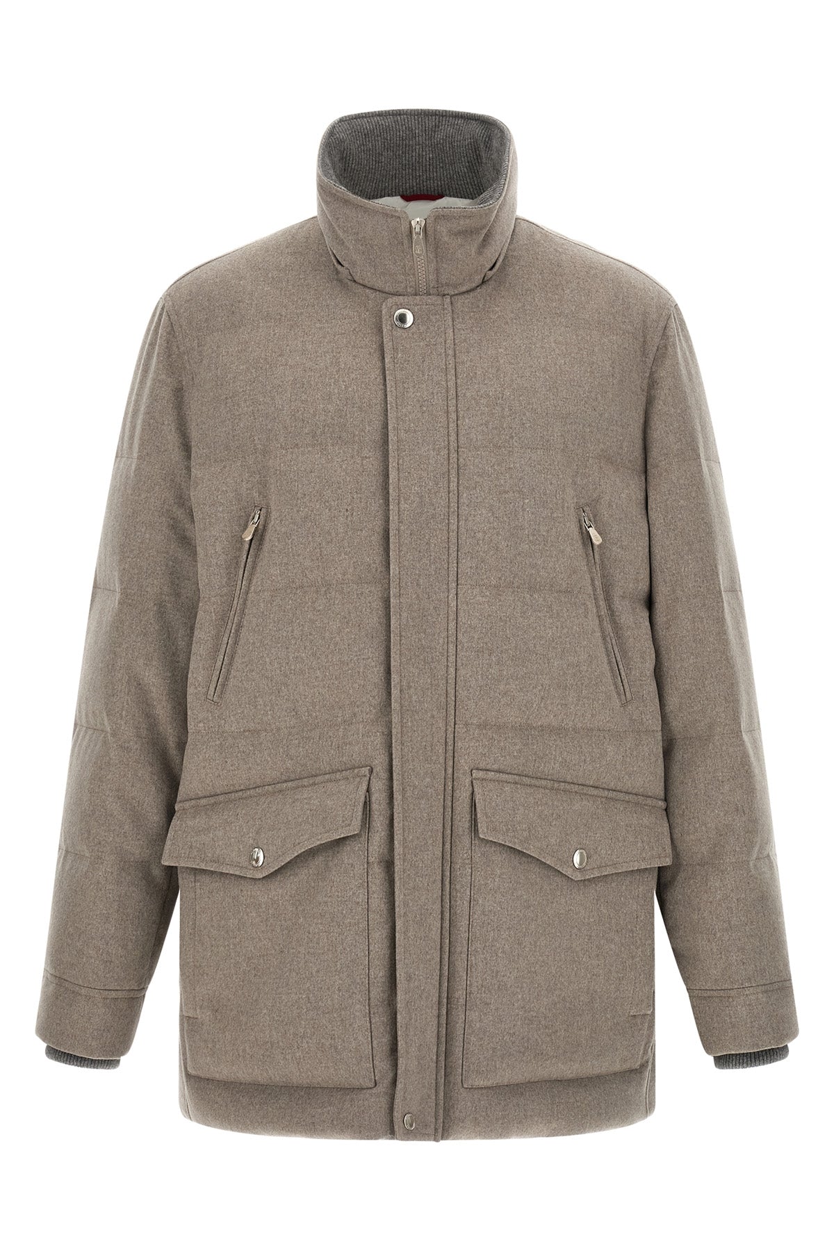 the brunello cucinelli wool flannel parka