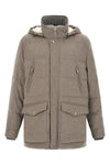 the brunello cucinelli wool flannel parka