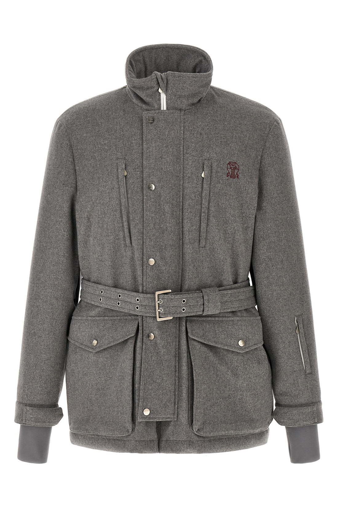 BRUNELLO CUCINELLI L the brunello cucinelli mountain in membrane wool flannel down jacket