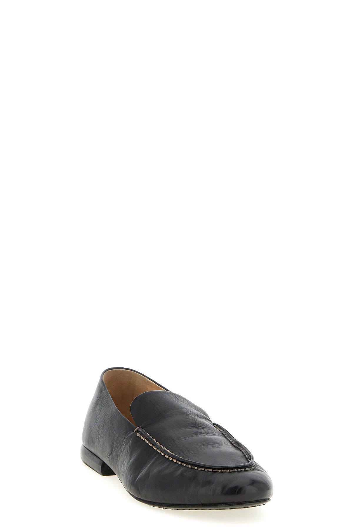 mandolo loafers in shiny smooth leather