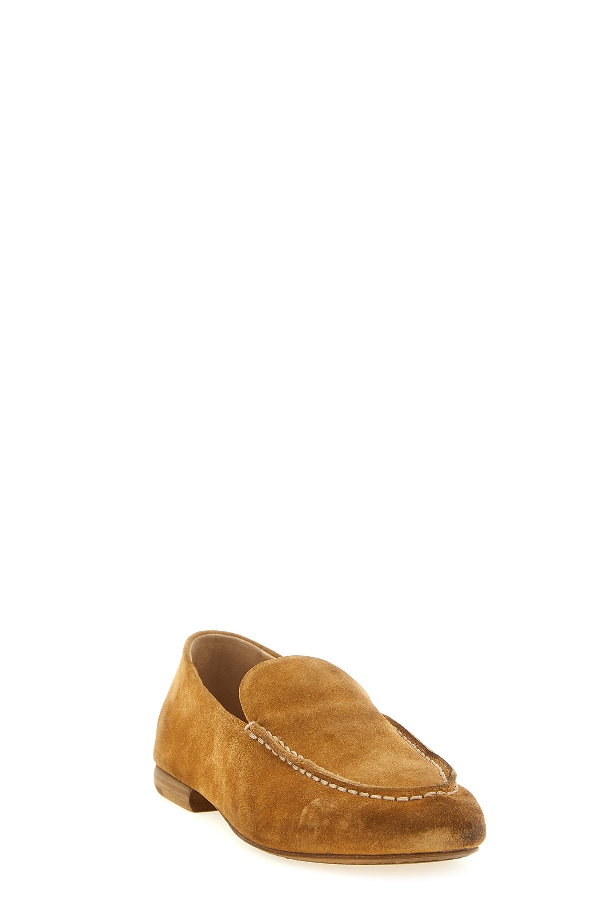 mandolo loafers in reverse leather