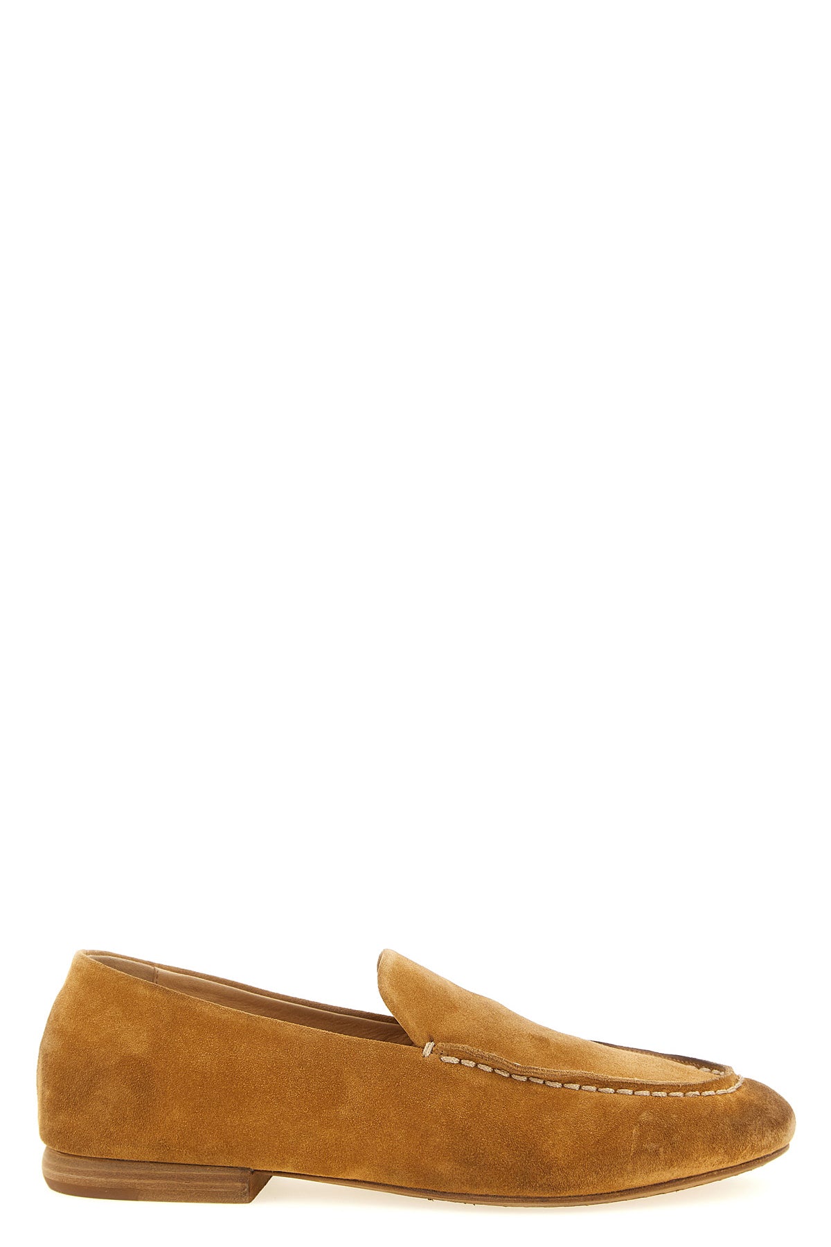 mandolo loafers in reverse leather
