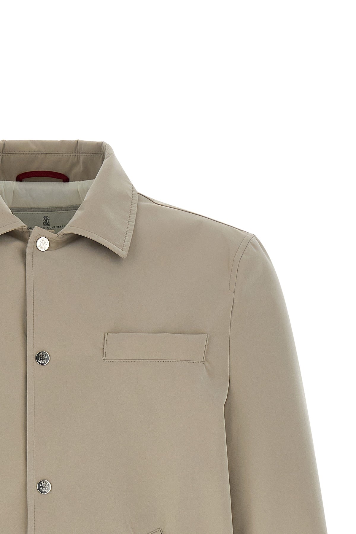 technical windproof and rainproof nylon jacket slightly padded in thermore®