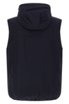 waistcoat in water-repellent technical fabric slightly padded