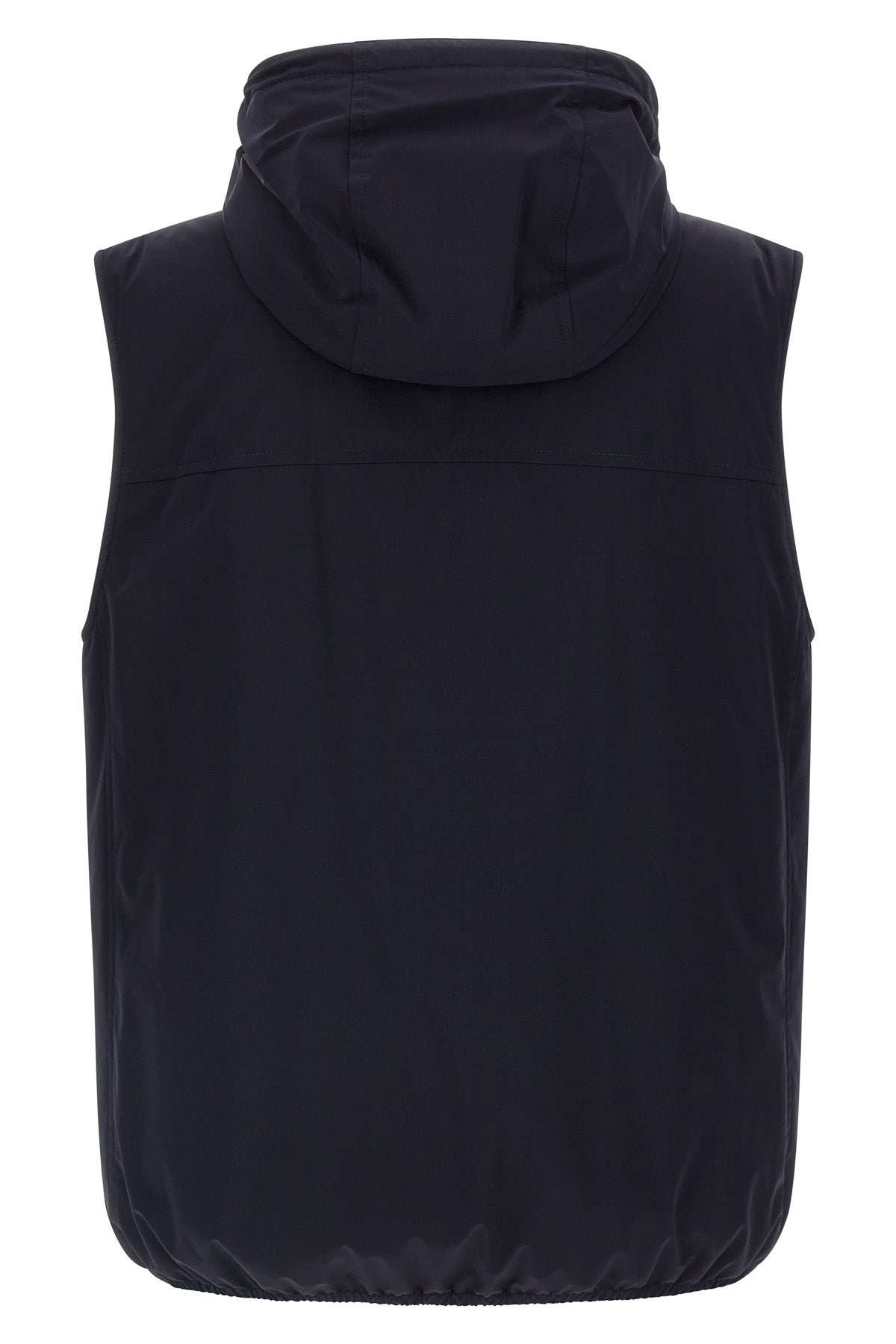 waistcoat in water-repellent technical fabric slightly padded