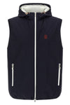 waistcoat in water-repellent technical fabric slightly padded