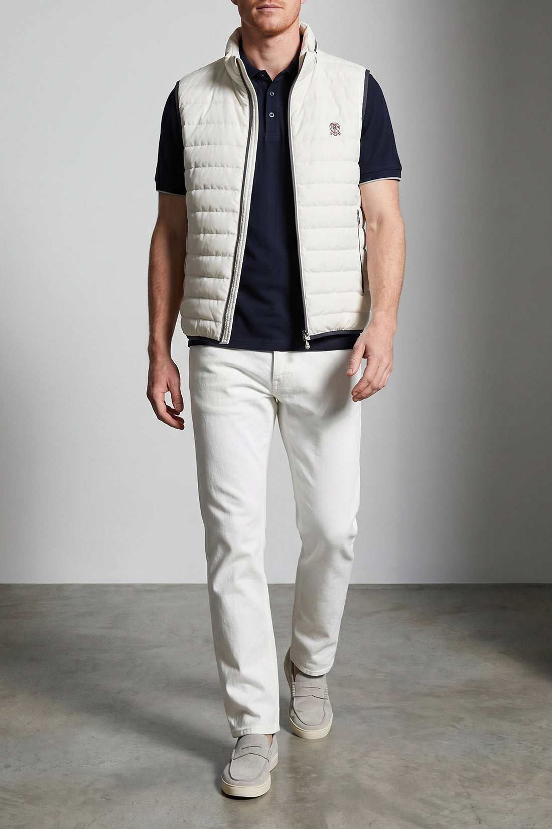 BRUNELLO CUCINELLI M waistcoat in water-repellent technical fabric slightly padded