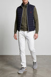waistcoat in water-repellent technical fabric slightly padded