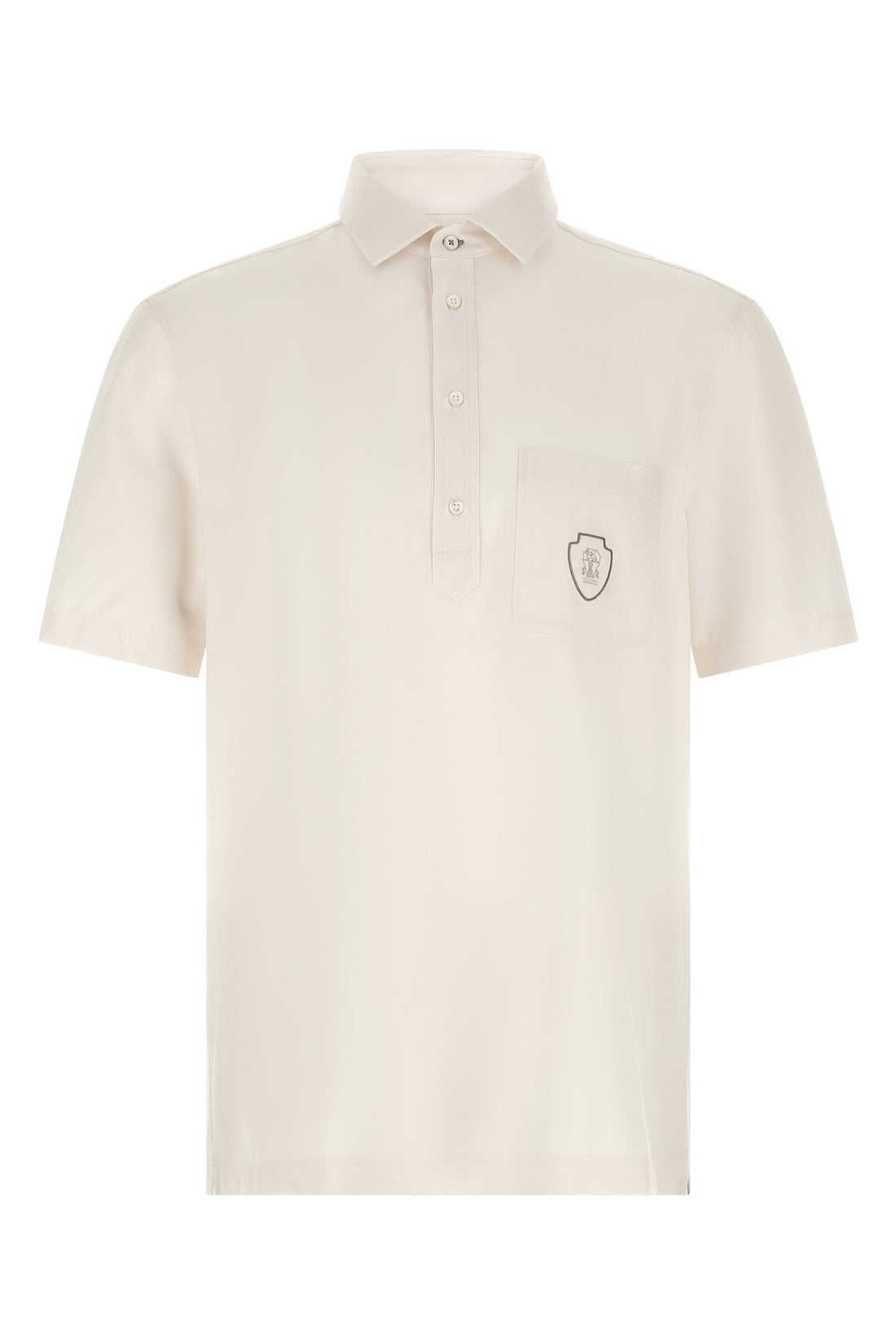 BRUNELLO CUCINELLI M polo shirt in light virgin wool canvas