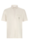polo shirt in light virgin wool canvas