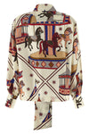 circo print silk shirt