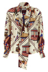 circo print silk shirt