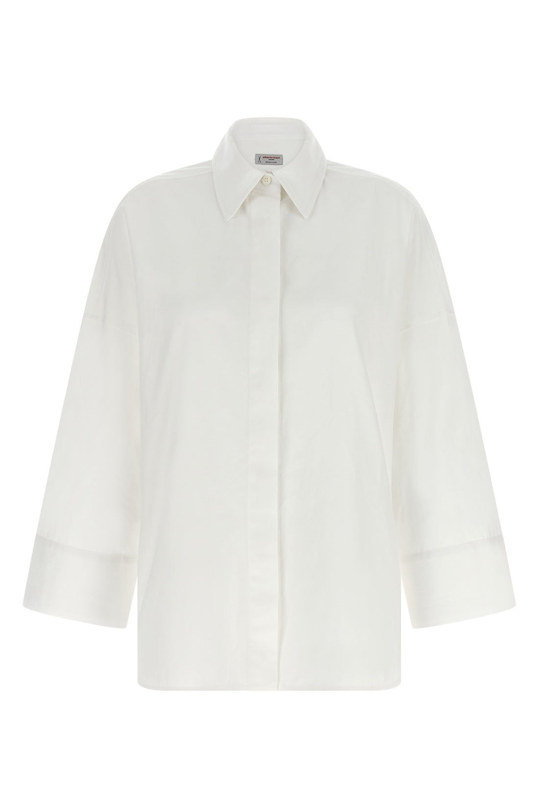 ALBERTO BIANI 40 thick washed-effect cotton shirt