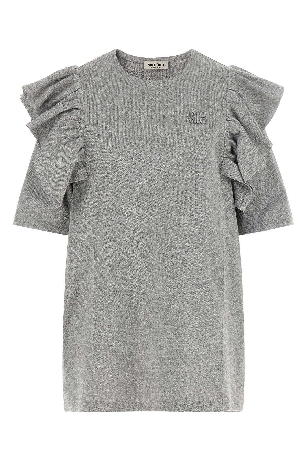 mini dress in starched cotton 12 mélange fineness