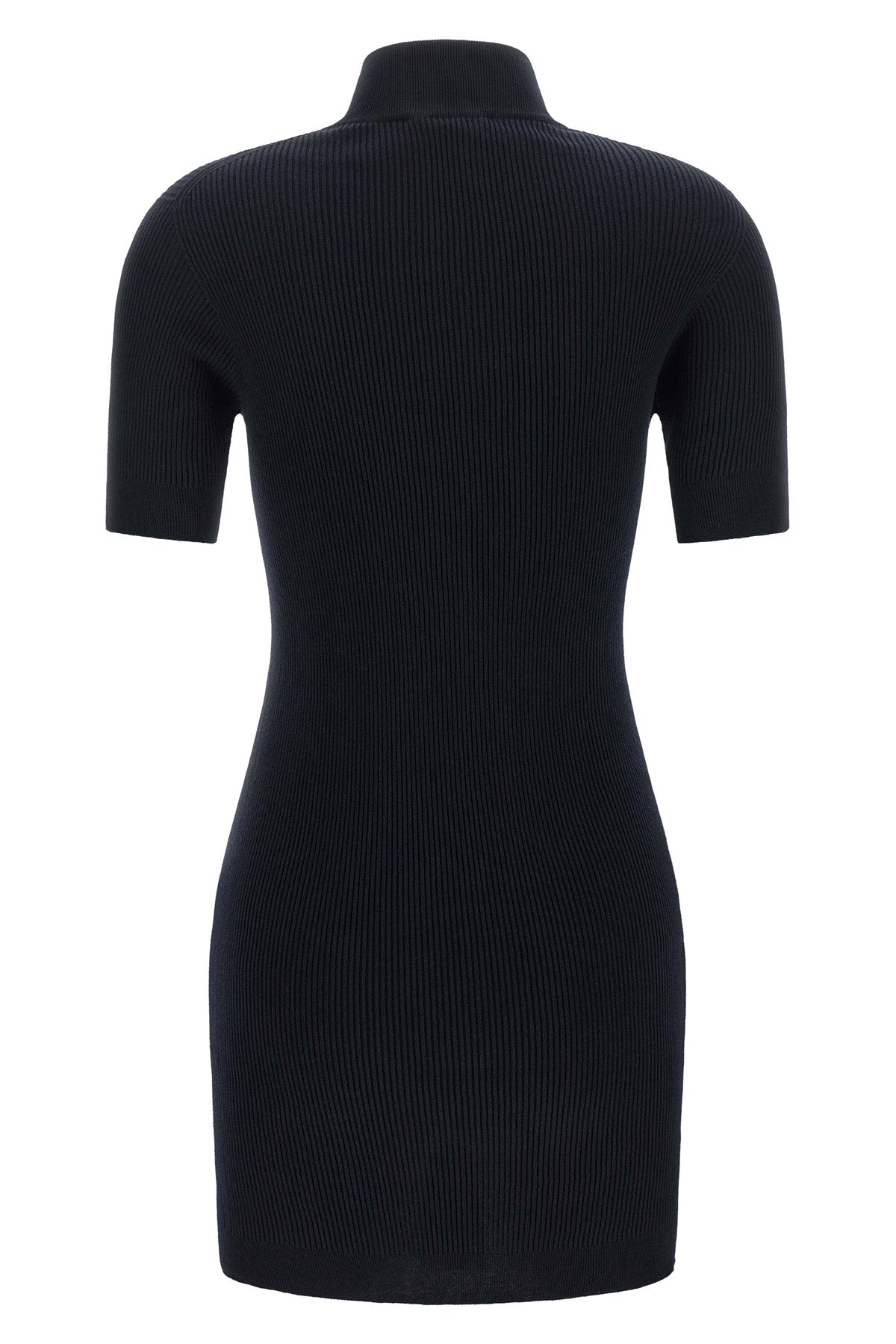 the miu miu ribbed knit mini dress is made of pure cotton