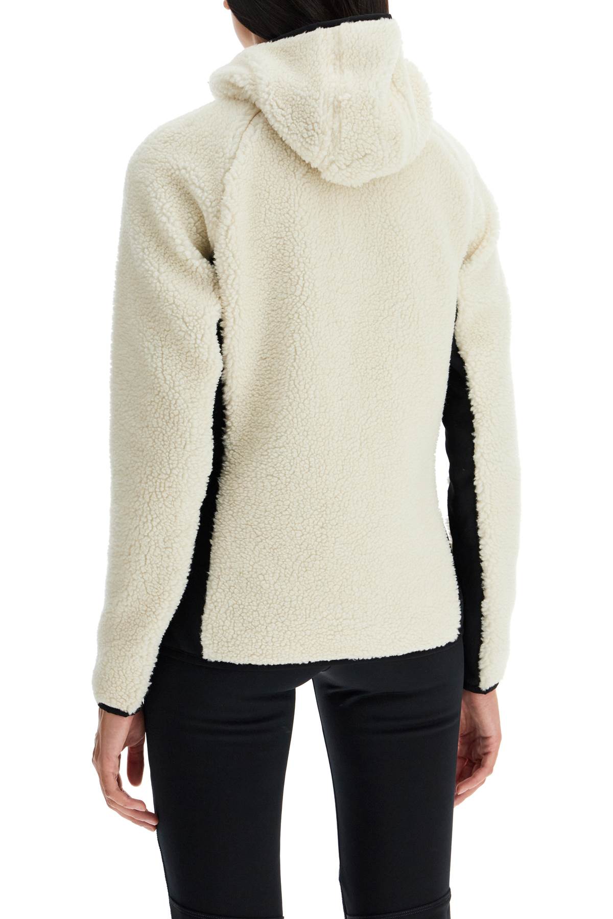 sherpa zip-up sweatshirt