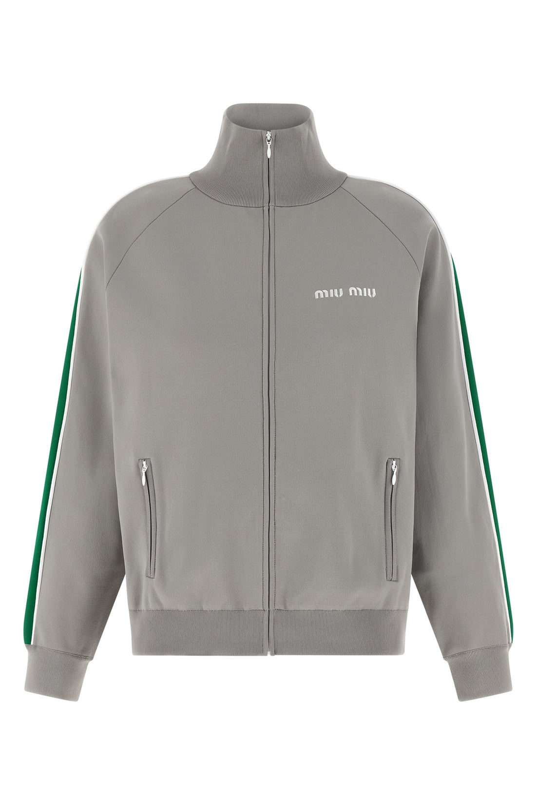 MIU MIU 38 tech yarn sweatshirt