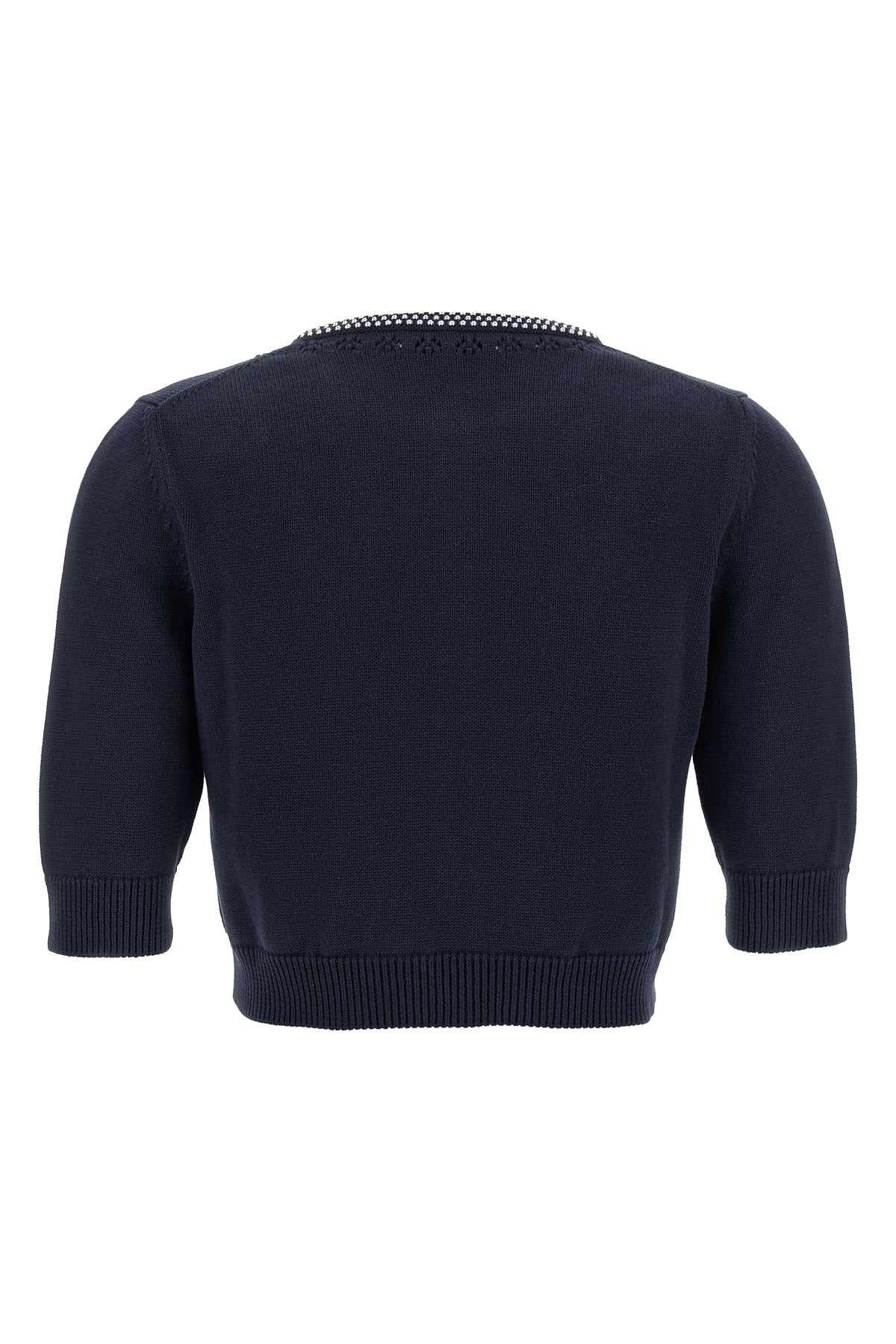 7 fineness shaved cotton cardigan